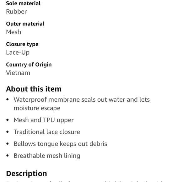 Merrell Hiking Shoes - Picture 6 of 6